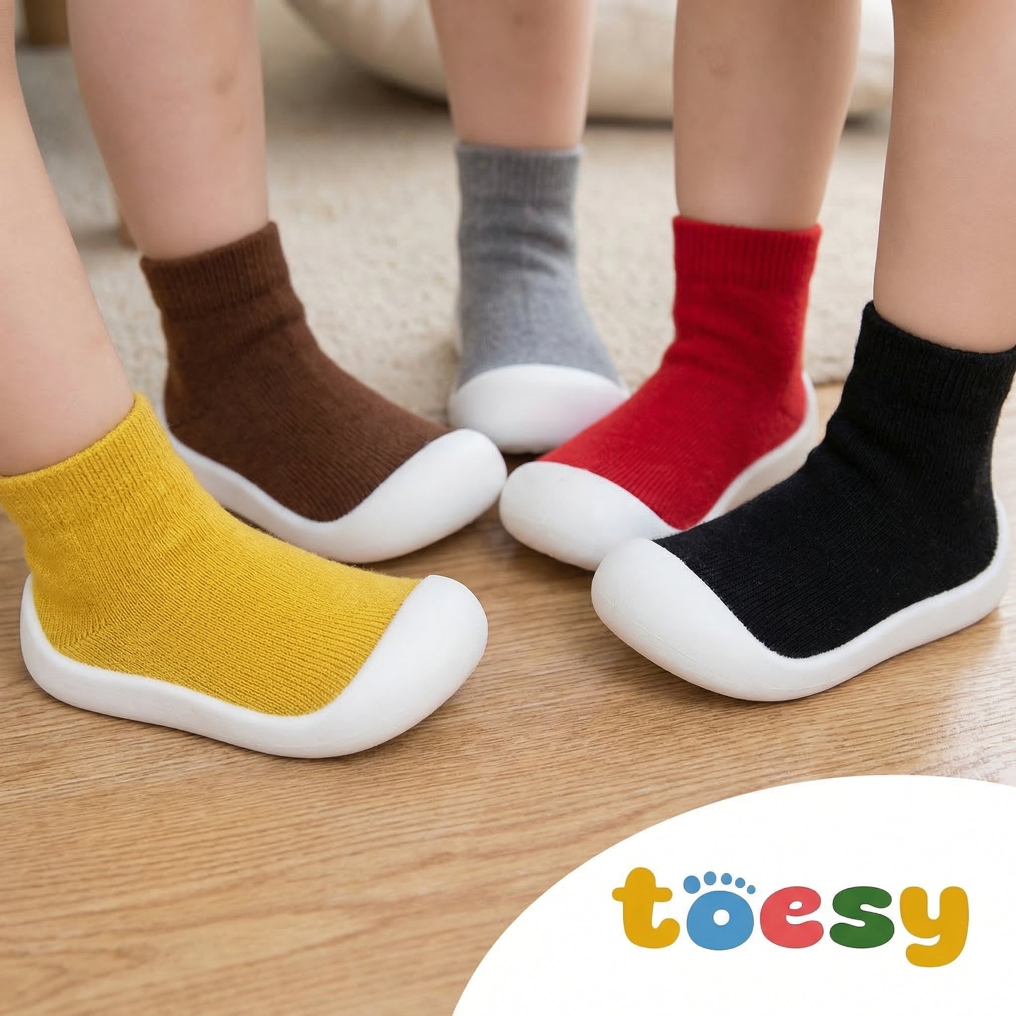 Scarpette barefooot in tessuto per la crescita naturale del piede - Toesy